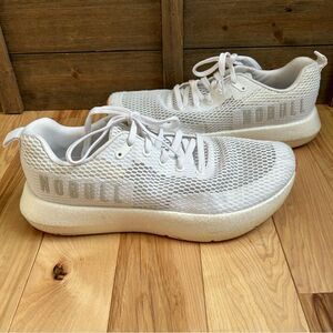 NOBULL Men’s Drive Mesh Running Shoe White Lightweight Stability Sz 10.5